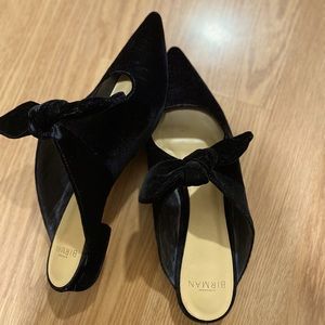 Alexandre Birman Black Velvet Slippers 37